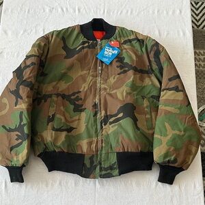 Men's Camouflage Bomber Jacket